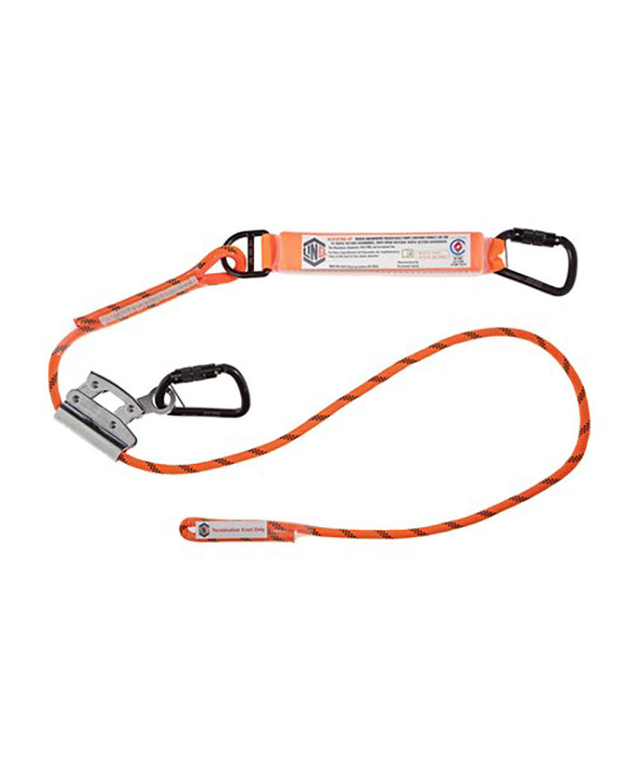Action Rope 2M SHOCK ABSORB ADJ. ROPE LAN 1 x TRIPLE ACTION KARABINER, 1 x ROPE ...