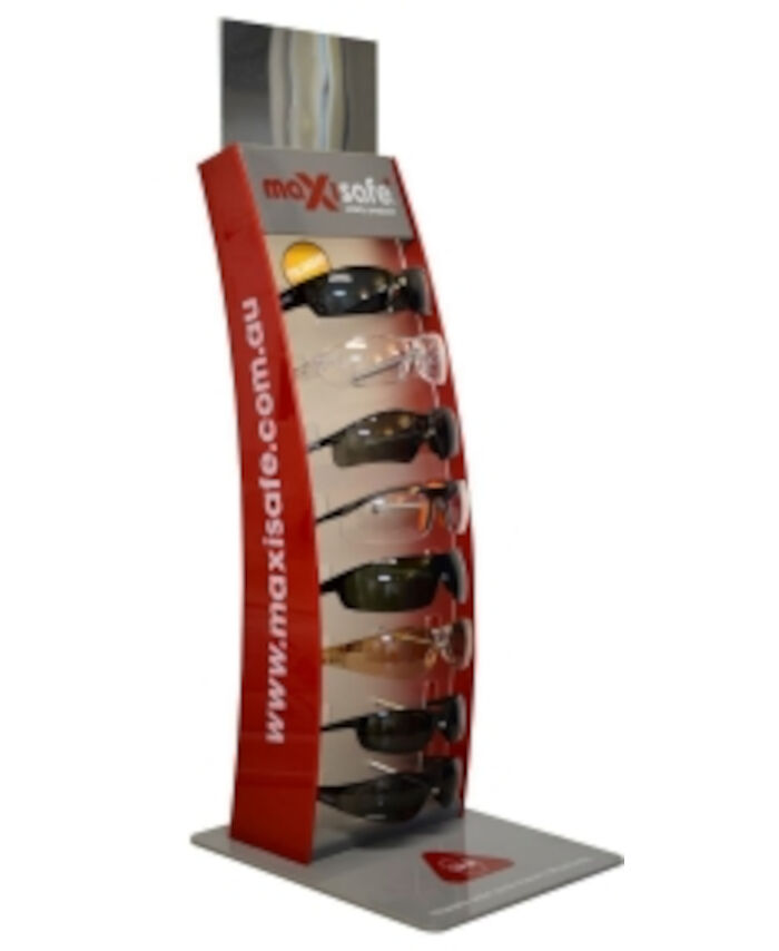 8 Spec Display Stand with Mirror - Maxisafe