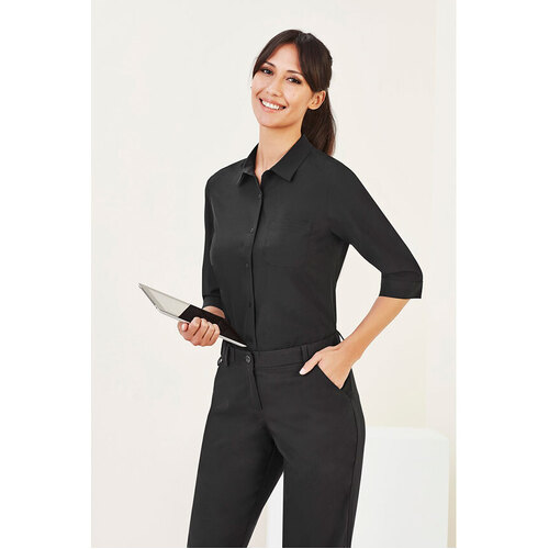 WORKWEAR, SAFETY & CORPORATE CLOTHING SPECIALISTS - Florence Womens Plain 3/4 Sleeve Shirt