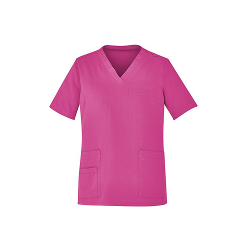 WORKWEAR, SAFETY & CORPORATE CLOTHING SPECIALISTS PINK RIBBON U Scrub Top