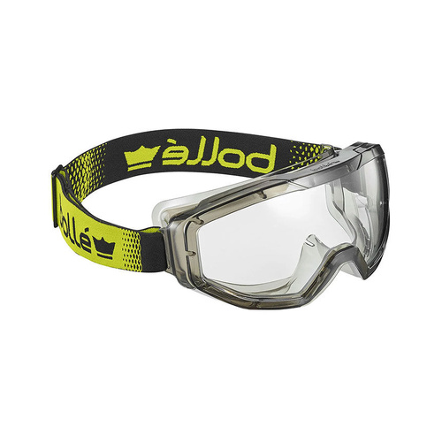 WORKWEAR, SAFETY & CORPORATE CLOTHING SPECIALISTS - GLOBE GOGGLE PC Clear Platinum Lite Top Bottom Indirect Vented with Foam