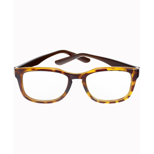 WORKWEAR, SAFETY & CORPORATE CLOTHING SPECIALISTS SPICY OFFICE Tortoiseshell Frame with Clear "Blue Light Protective" PC Lens (No Side Shields)