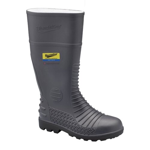 WORKWEAR, SAFETY & CORPORATE CLOTHING SPECIALISTS - Grey waterproof safety gumboot