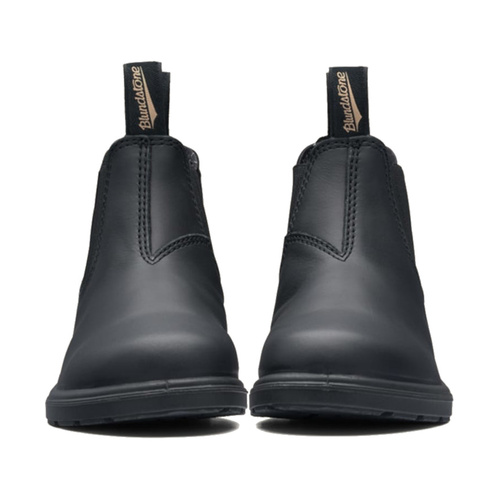 WORKWEAR, SAFETY & CORPORATE CLOTHING SPECIALISTS - Child's black premium leather elastic side boot