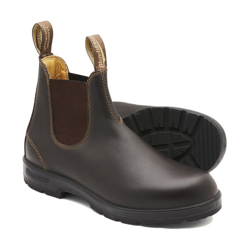 WORKWEAR, SAFETY & CORPORATE CLOTHING SPECIALISTS - Walnut premium leather elastic side leather lined boot