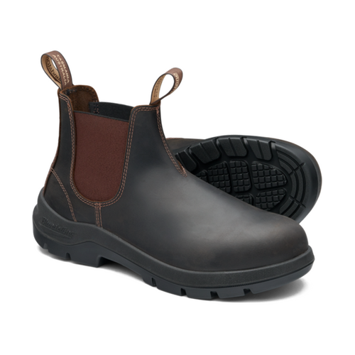 WORKWEAR, SAFETY & CORPORATE CLOTHING SPECIALISTS - Blundstone 705 WorkLife Brown Buffalo Leather Elastic Side