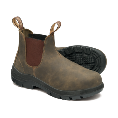 WORKWEAR, SAFETY & CORPORATE CLOTHING SPECIALISTS Blundstone 730 WorkLife Rustic Brown Leather Elastic Side Boot