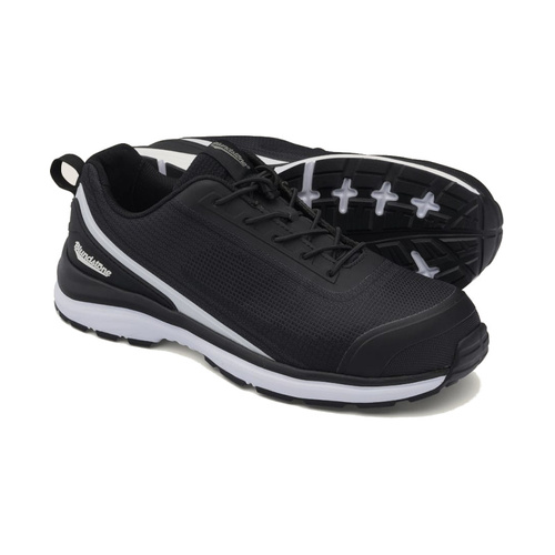 WORKWEAR, SAFETY & CORPORATE CLOTHING SPECIALISTS Black/white breathable nylon upper anti-static safety jogger