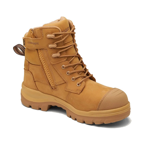 WORKWEAR, SAFETY & CORPORATE CLOTHING SPECIALISTS - RotoFlex Wheat water-resistant nubuck 150mm zip side safety boot