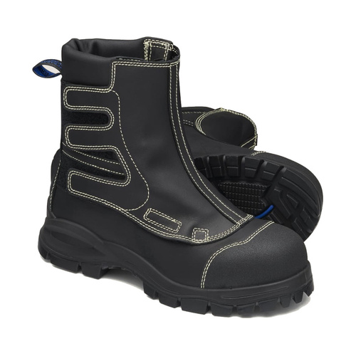 WORKWEAR, SAFETY & CORPORATE CLOTHING SPECIALISTS - Black flame retardant leather smelter boot