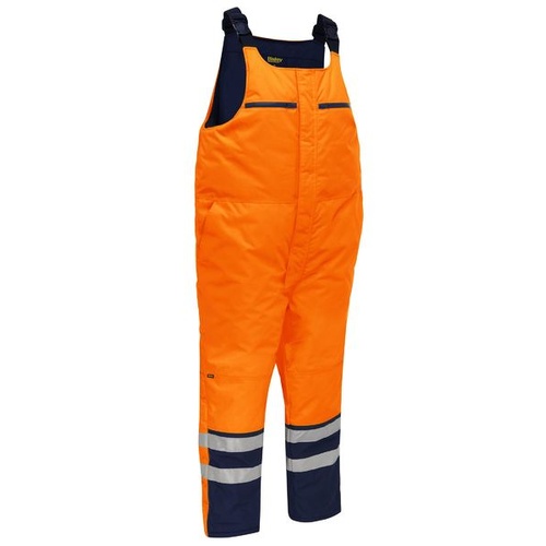 WORKWEAR, SAFETY & CORPORATE CLOTHING SPECIALISTS TAPED HI VIS FREEZER BIB & BRACE COVERALL