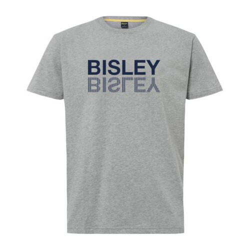 WORKWEAR, SAFETY & CORPORATE CLOTHING SPECIALISTS BISLEY COTTON FLIPPED LOGO TEE