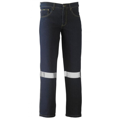 WORKWEAR, SAFETY & CORPORATE CLOTHING SPECIALISTS 3M TAPED ROUGH RIDER STRETCH DENIM JEAN