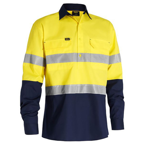 WORKWEAR, SAFETY & CORPORATE CLOTHING SPECIALISTS X AIRFLOW  CLOSED FRONT TAPED HI VIS RIPSTOP SHIRT