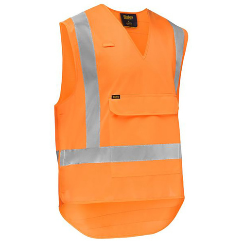 WORKWEAR, SAFETY & CORPORATE CLOTHING SPECIALISTS X TAPED HI VIS DETACHABLE SAFETY VEST