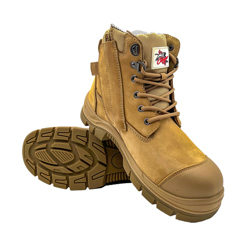 WORKWEAR, SAFETY & CORPORATE CLOTHING SPECIALISTS - ARIZONA - Cougar 6 Camel Waterproof Upper Side Zip Boot Composite Toe