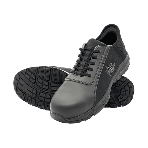 WORKWEAR, SAFETY & CORPORATE CLOTHING SPECIALISTS - CHAMPION - Cougar Black Suede Runner EVA & Rubber Outsole Composite Toe