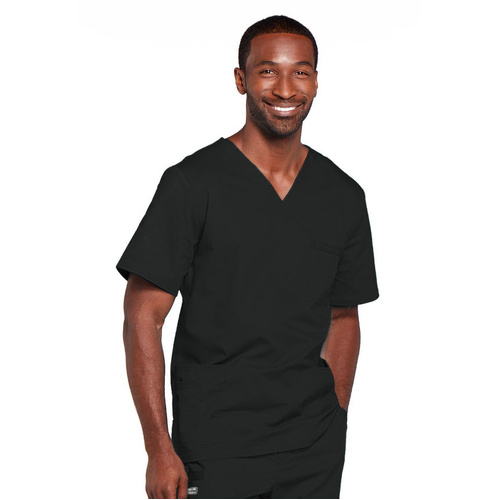 WORKWEAR, SAFETY & CORPORATE CLOTHING SPECIALISTS Poly Cotton Stretch Unisex V Neck Top