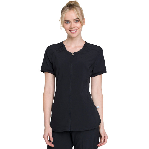 WORKWEAR, SAFETY & CORPORATE CLOTHING SPECIALISTS - Infinity - ZIP FRONT V-NECK TOP