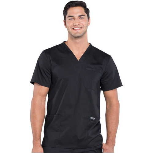WORKWEAR, SAFETY & CORPORATE CLOTHING SPECIALISTS - Revolution - Men's 3 Pocket V-Neck Scrub Top