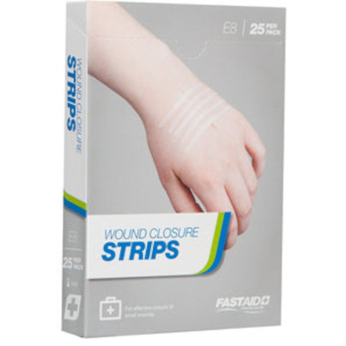 WORKWEAR, SAFETY & CORPORATE CLOTHING SPECIALISTS WOUND CLOSURE STRIPS, 3 X 75MM, 25PK