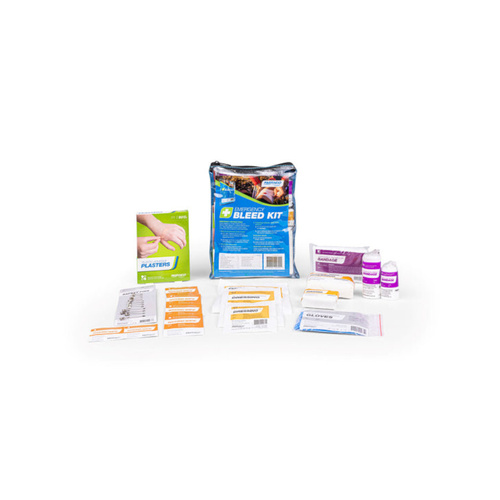WORKWEAR, SAFETY & CORPORATE CLOTHING SPECIALISTS FIRST AID KIT, EMERGENCY BLEED KIT, VINYL POUCH