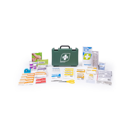 WORKWEAR, SAFETY & CORPORATE CLOTHING SPECIALISTS FIRST AID KIT, DIY WORKSHOP, PLASTIC CASE - 6 PACK