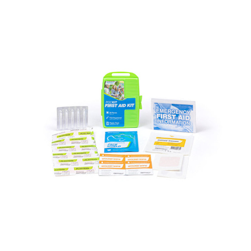 WORKWEAR, SAFETY & CORPORATE CLOTHING SPECIALISTS - FIRST AID KIT, POCKIT, PLASTIC CASE - 16 PACK