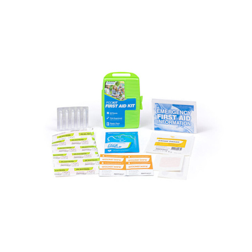 WORKWEAR, SAFETY & CORPORATE CLOTHING SPECIALISTS FIRST AID KIT, POCKIT, PLASTIC CASE - 16 PACK