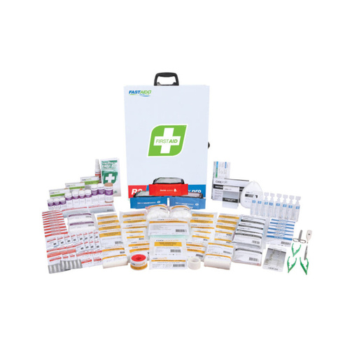 WORKWEAR, SAFETY & CORPORATE CLOTHING SPECIALISTS First Aid Kit, R3, Industra Max Pro Kit, Metal Wall Mount