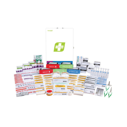 WORKWEAR, SAFETY & CORPORATE CLOTHING SPECIALISTS First Aid Kit, R4, Constructa Medic Kit, Metal Wall Mount