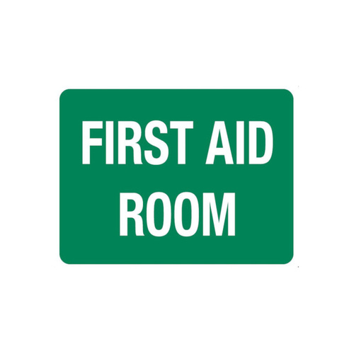 WORKWEAR, SAFETY & CORPORATE CLOTHING SPECIALISTS - SIGN, FIRST AID ROOM, 600 X 450MM, POLY