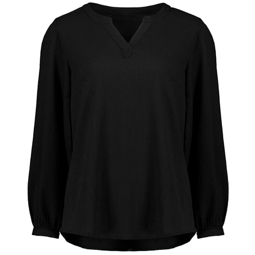 WORKWEAR, SAFETY & CORPORATE CLOTHING SPECIALISTS Womens Ruche Long Sleeve Shirt