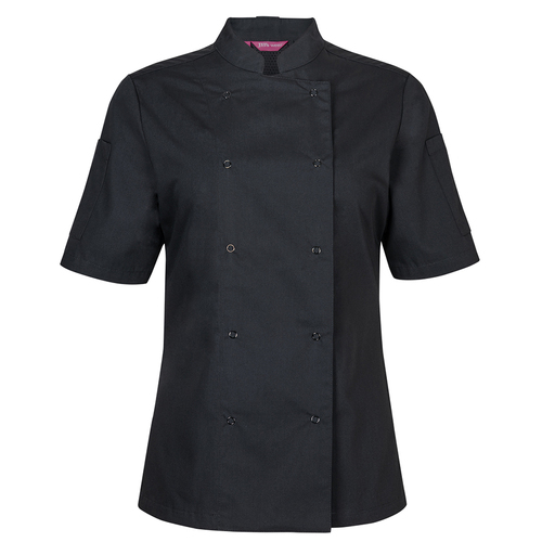 WORKWEAR, SAFETY & CORPORATE CLOTHING SPECIALISTS JB's LADIES L/S SNAP BUTTON CHEFS JACKET