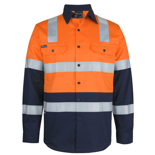 WORKWEAR, SAFETY & CORPORATE CLOTHING SPECIALISTS JB's HV (D+N) L/S 150G LEVEL 3 W/SHIRT