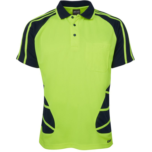 WORKWEAR, SAFETY & CORPORATE CLOTHING SPECIALISTS JB's HI VIS S/S SPIDER POLO