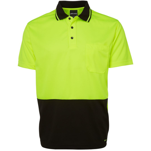 WORKWEAR, SAFETY & CORPORATE CLOTHING SPECIALISTS - JB's HI VIS 4602.1 NON CUFF TRAD POLO