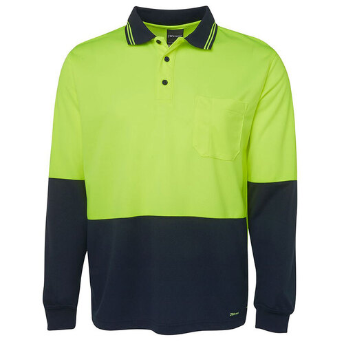 WORKWEAR, SAFETY & CORPORATE CLOTHING SPECIALISTS JB's HI VIS L/S TRAD POLO