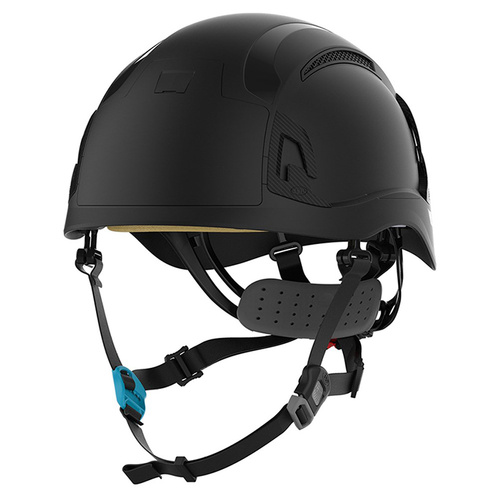 WORKWEAR, SAFETY & CORPORATE CLOTHING SPECIALISTS - EVO ALTA SKYWORKER VENTED HELMET WITH WHEEL RATCHET BLACK