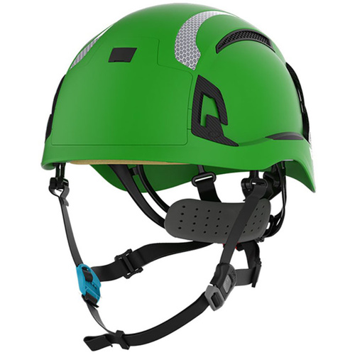 WORKWEAR, SAFETY & CORPORATE CLOTHING SPECIALISTS - EVO ALTA Skyworker Vented Safety Helmet with CR2 Reflective Kit - Green