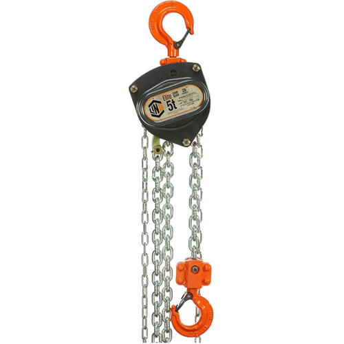 WORKWEAR, SAFETY & CORPORATE CLOTHING SPECIALISTS Chain Block Industrial 5 Tonne Capacity 3m Long