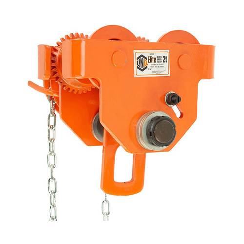 WORKWEAR, SAFETY & CORPORATE CLOTHING SPECIALISTS - Geared Girder Trolley 2T - 88-146mm