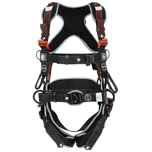 WORKWEAR, SAFETY & CORPORATE CLOTHING SPECIALISTS - LINQ PREMIUM FALL-ARREST GT HARNESS RIGGERS 2XL  C/W GT ZIP SPORTS BAG