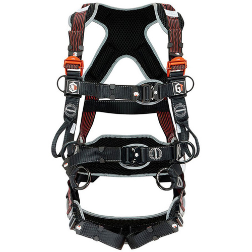 WORKWEAR, SAFETY & CORPORATE CLOTHING SPECIALISTS - LINQ PREMIUM FALL-ARREST GT HARNESS TOWER 2XL  C/W GT ZIP SPORTS BAG