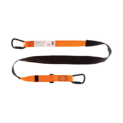 WORKWEAR, SAFETY & CORPORATE CLOTHING SPECIALISTS - Pole Strap 2M Triple Action Karabiner