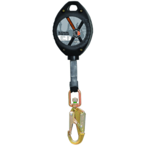 WORKWEAR, SAFETY & CORPORATE CLOTHING SPECIALISTS Self Retractable LOQ-BLOQ Webbing Lanyard 3.5M
