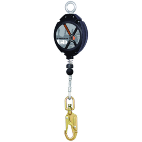 WORKWEAR, SAFETY & CORPORATE CLOTHING SPECIALISTS - Self Retracting 7M Wire Rope LOQ-BLOQ