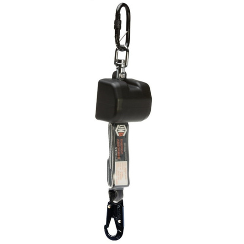 WORKWEAR, SAFETY & CORPORATE CLOTHING SPECIALISTS Self Retracting 2.5M Webbing Lanyard with Hardware KS & SN