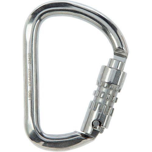 WORKWEAR, SAFETY & CORPORATE CLOTHING SPECIALISTS Karabiner - Triple Action Stainless Steel 27mm