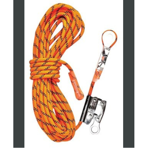 WORKWEAR, SAFETY & CORPORATE CLOTHING SPECIALISTS - Kernmantle Rope with Thimble Eye & Rope Grab 40M